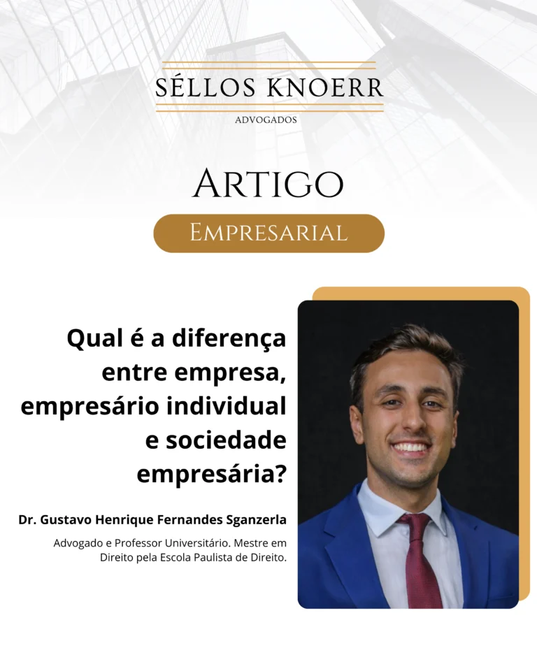 Diagrama comparativo entre empresa, empresário individual e sociedade empresária — direito empresarial